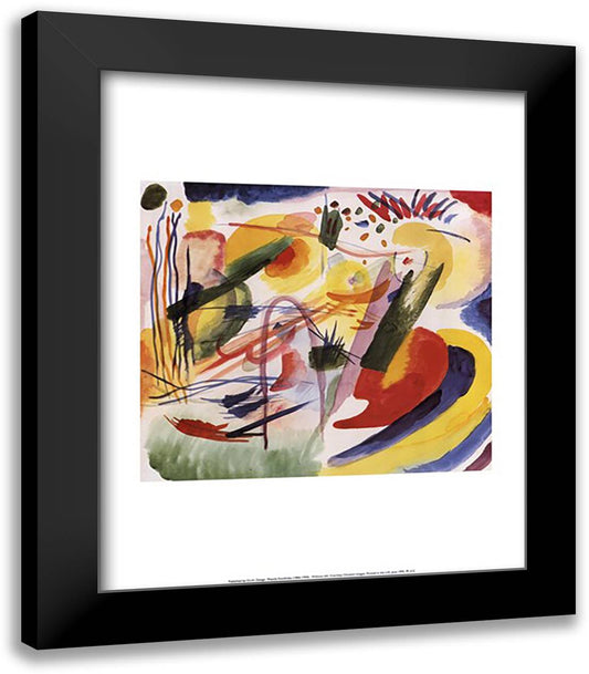 Without Title 15x18 Black Modern Wood Framed Art Print Poster by Kandinsky, Wassily