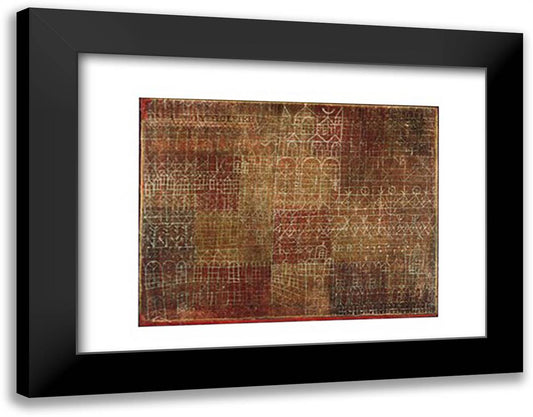 Cathedral, c.1924 18x15 Black Modern Wood Framed Art Print Poster by Klee, Paul