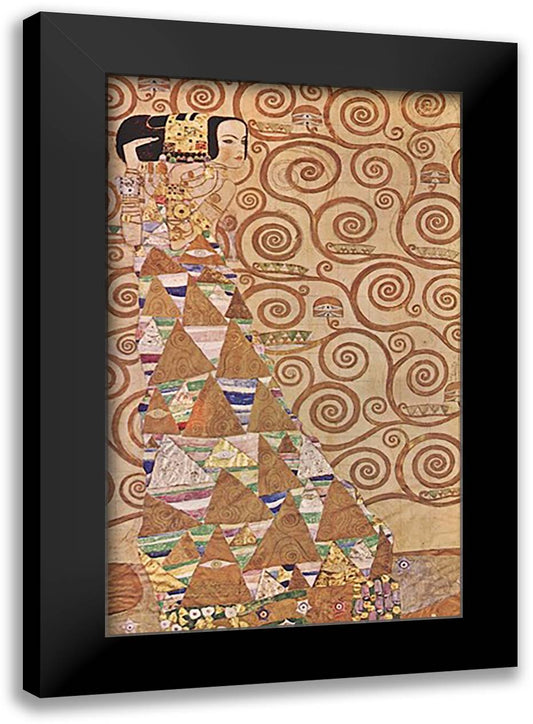 Expectation 15x18 Black Modern Wood Framed Art Print Poster by Klimt, Gustav