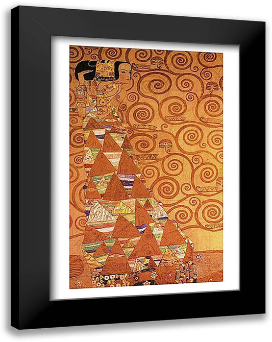 Expectation 17x23 Black Modern Wood Framed Art Print Poster by Klimt, Gustav