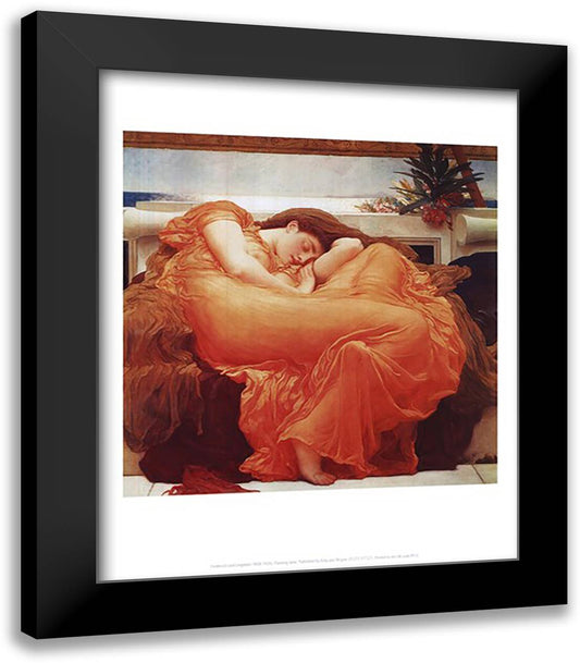 Flaming June, c.1895 15x18 Black Modern Wood Framed Art Print Poster by Leighton, Frederic