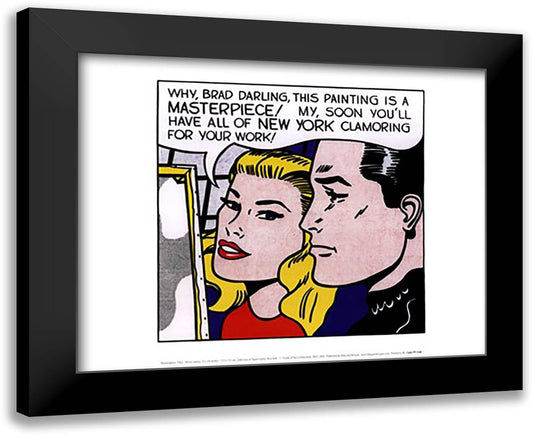 Masterpiece, 1962 18x15 Black Modern Wood Framed Art Print Poster by Lichtenstein, Roy