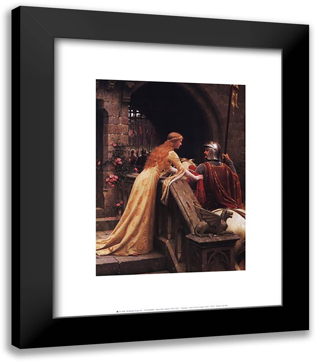 God Speed 15x18 Black Modern Wood Framed Art Print Poster by Leighton, Edmund Blair