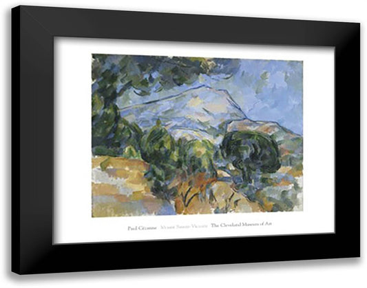Mount Sainte-Victorie, c.1904 36x28 Black Modern Wood Framed Art Print Poster by Cezanne, Paul