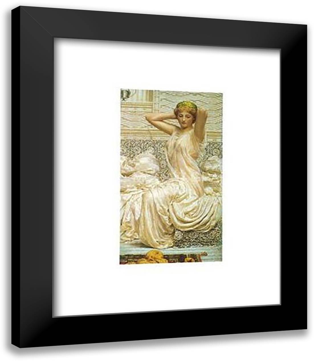 Silver 28x36 Black Modern Wood Framed Art Print Poster by Moore, Albert Joseph