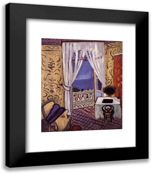 Interior with a Violin Case 15x18 Black Modern Wood Framed Art Print Poster by Matisse, Henri