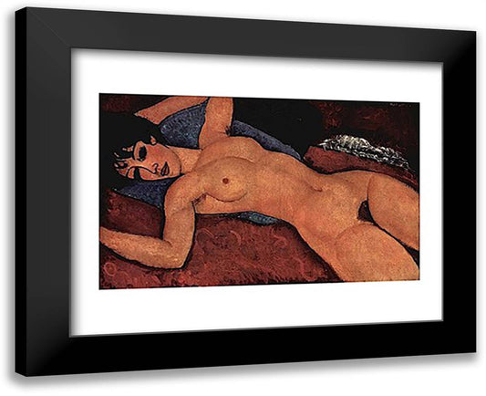 Nude 18x15 Black Modern Wood Framed Art Print Poster by Modigliani, Amedeo