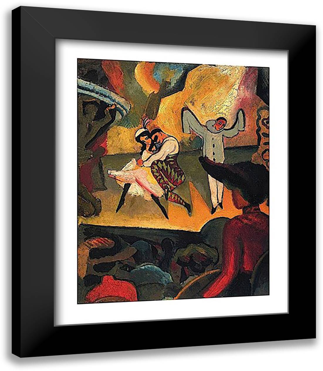 Russian Ballet 15x18 Black Modern Wood Framed Art Print Poster by Macke, August
