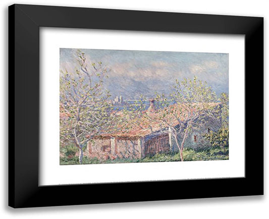 Gardener's House at Antibes, 1888 18x15 Black Modern Wood Framed Art Print Poster by Monet, Claude