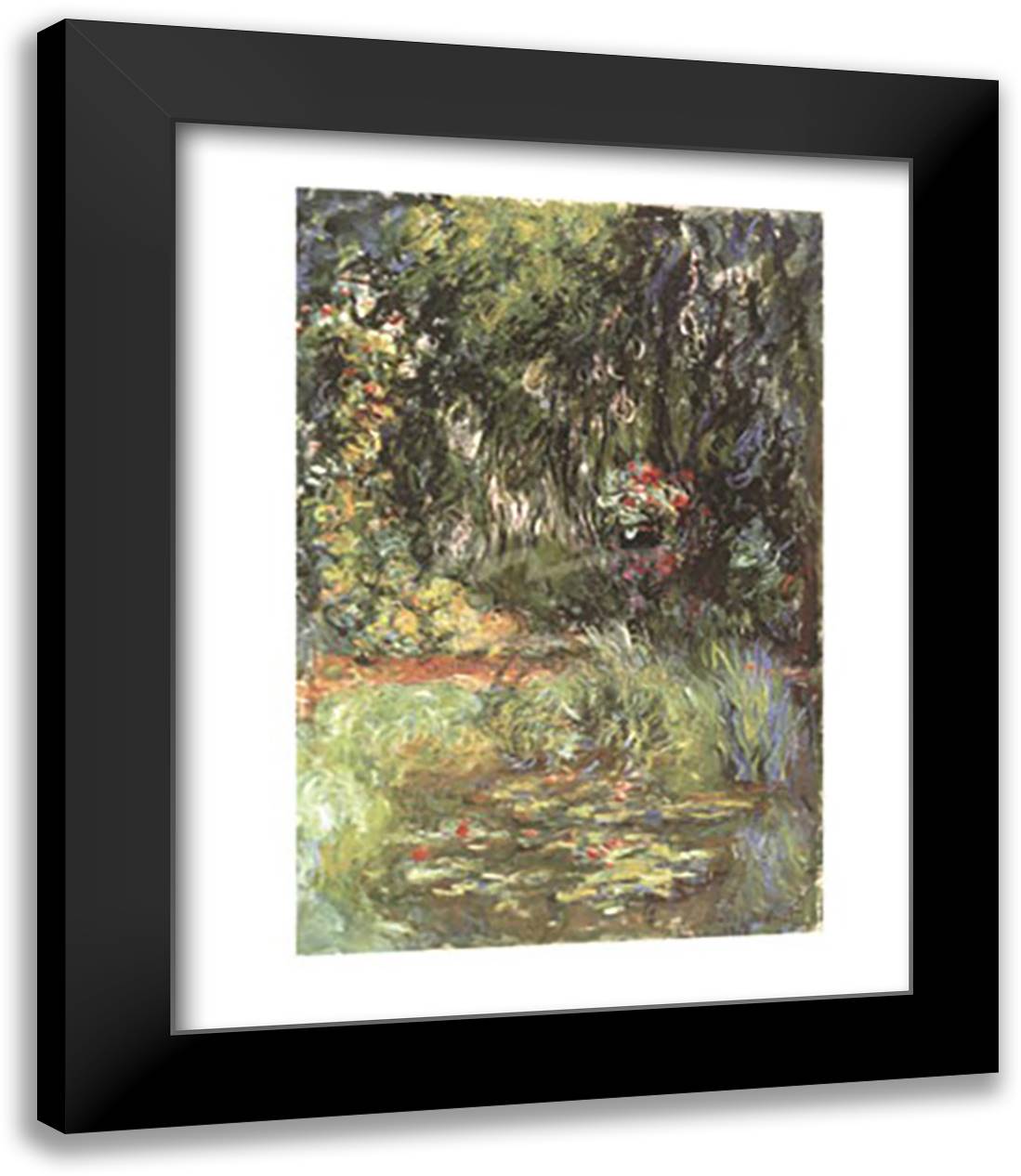 Water Lily Pond, 1918 15x18 Black Modern Wood Framed Art Print Poster by Monet, Claude