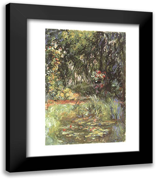 Water Lily Pond, 1918 15x18 Black Modern Wood Framed Art Print Poster by Monet, Claude