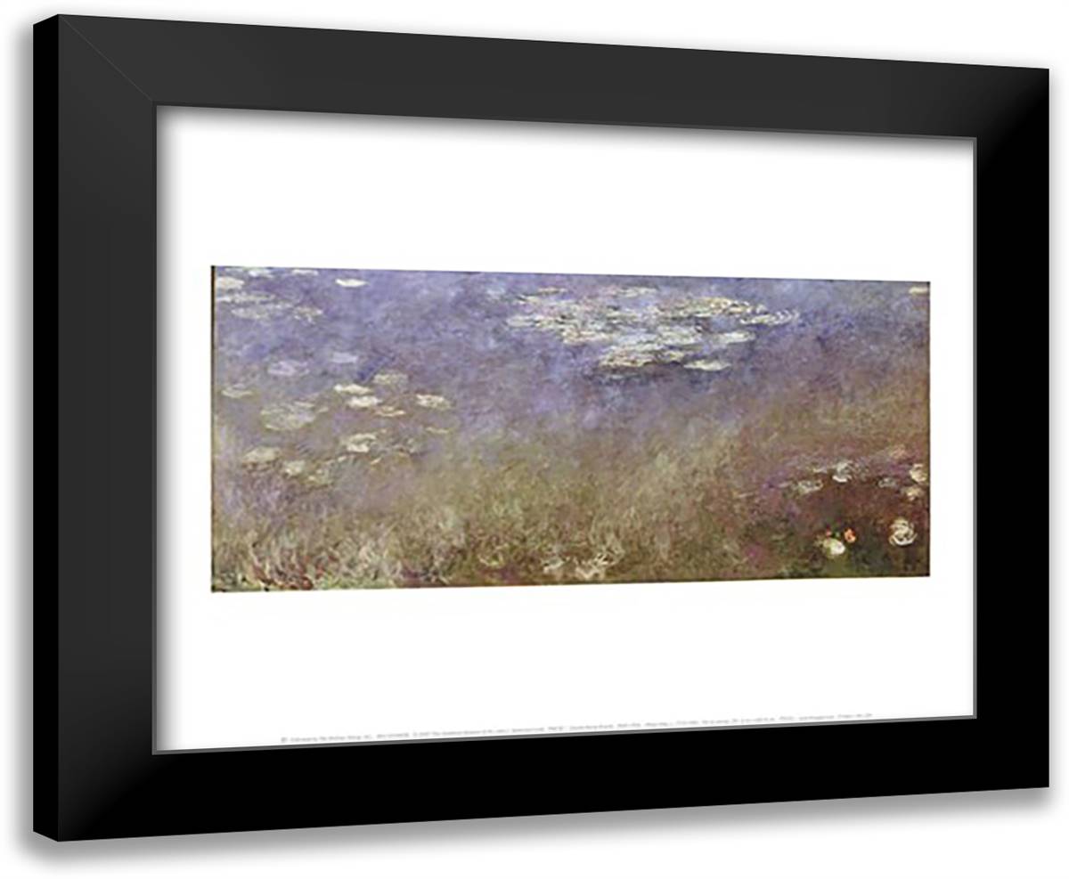 Water Lilies, c. 1915-1926 18x15 Black Modern Wood Framed Art Print Poster by Monet, Claude
