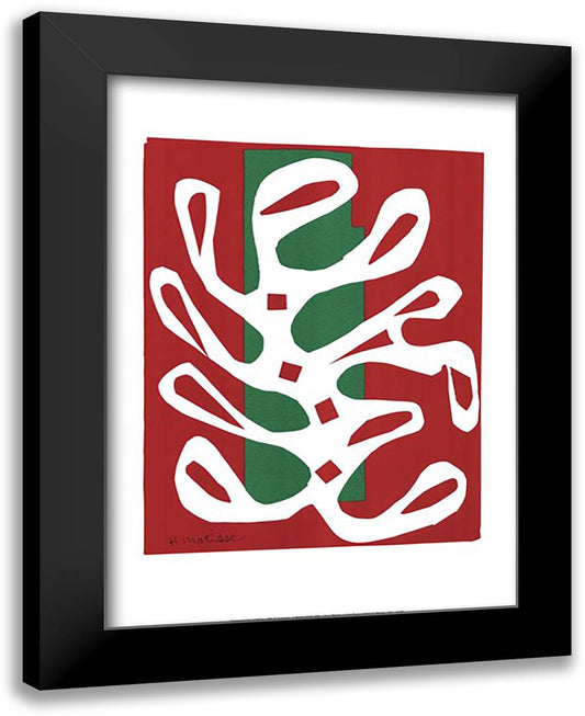 Algue blanche (serigraph) 24x32 Black Modern Wood Framed Art Print Poster by Matisse, Henri