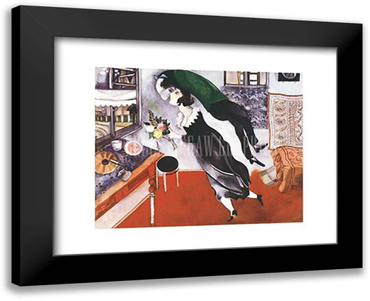 Birthday 18x15 Black Modern Wood Framed Art Print Poster by Chagall, Marc