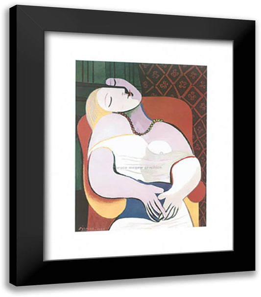 The Dream 20x24 Black Modern Wood Framed Art Print Poster by Picasso, Pablo