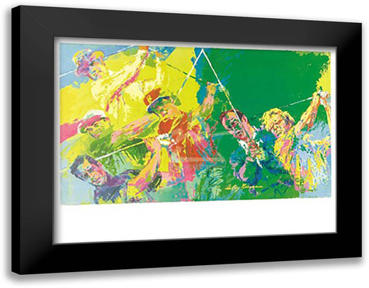 Golf Champions 38x28 Black Modern Wood Framed Art Print Poster by Neiman, LeRoy