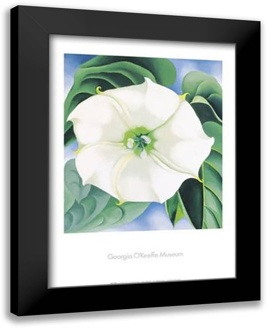 Jimson Weed, 1932 28x40 Black Modern Wood Framed Art Print Poster by O'Keeffe, Georgia