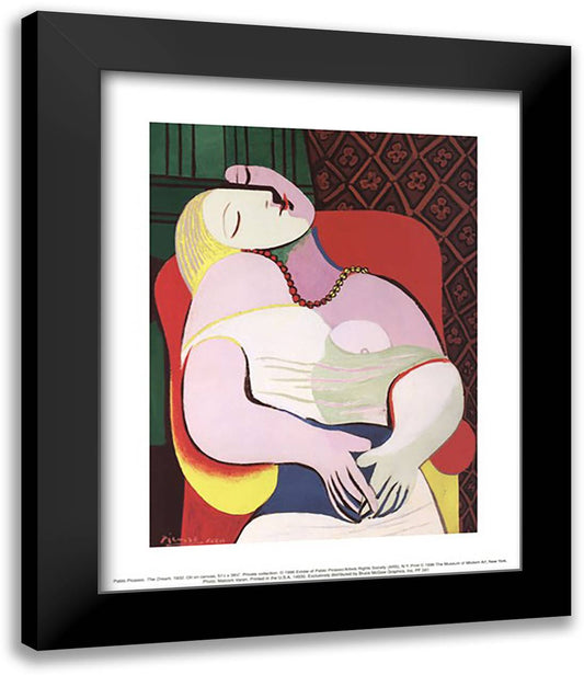 The Dream 15x18 Black Modern Wood Framed Art Print Poster by Picasso, Pablo