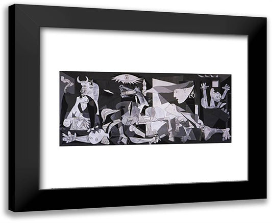 Guernica, 1937 18x15 Black Modern Wood Framed Art Print Poster by Picasso, Pablo