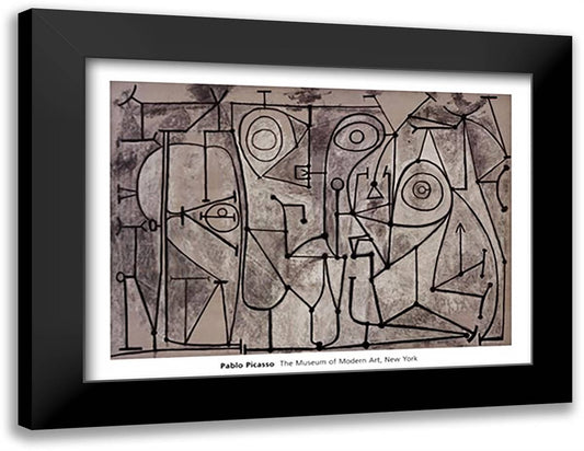 The Kitchen, 1948 38x28 Black Modern Wood Framed Art Print Poster by Picasso, Pablo