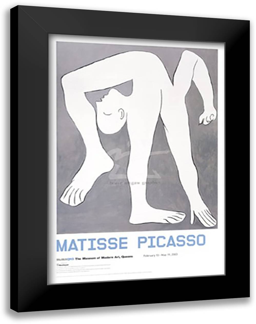 L'Acrobat, 1930 24x34 Black Modern Wood Framed Art Print Poster by Picasso, Pablo