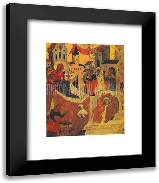 16Th Century Icon 15x18 Black Modern Wood Framed Art Print Poster