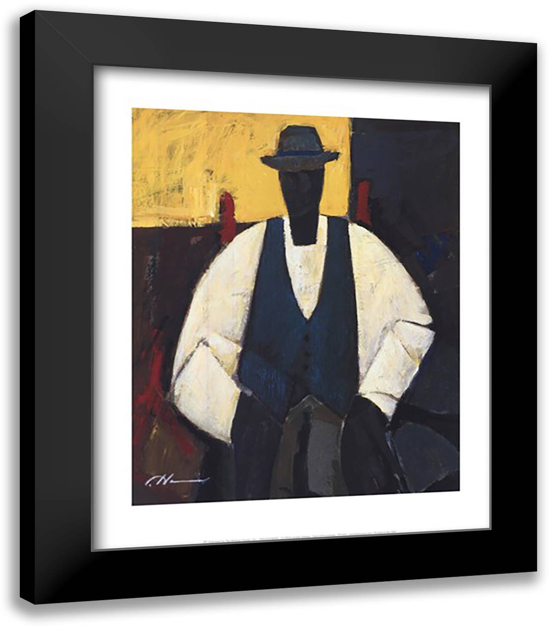 Seat of Knowledge 15x18 Black Modern Wood Framed Art Print Poster by Holston, Joseph