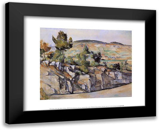 Hillside in Provence, c.1886 18x15 Black Modern Wood Framed Art Print Poster by Cezanne, Paul