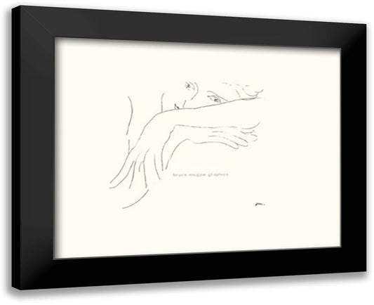 Handkerchief (embossed) 18x15 Black Modern Wood Framed Art Print Poster by Matisse, Henri