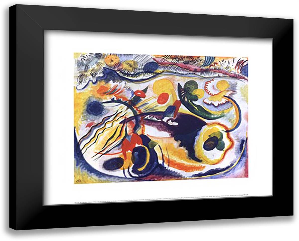 On the Theme of the Last Judgement, c.1913 18x15 Black Modern Wood Framed Art Print Poster by Kandinsky, Wassily