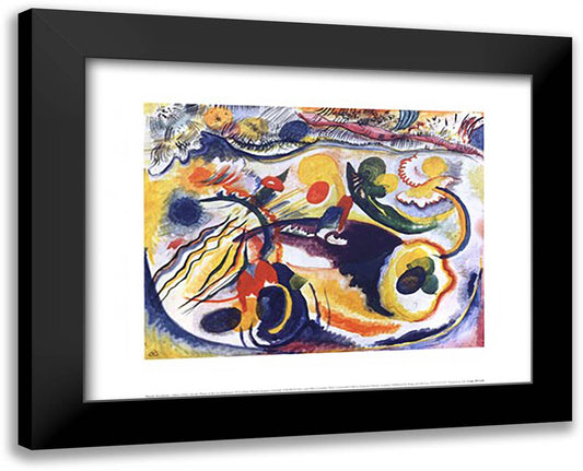 On the Theme of the Last Judgement, c.1913 18x15 Black Modern Wood Framed Art Print Poster by Kandinsky, Wassily