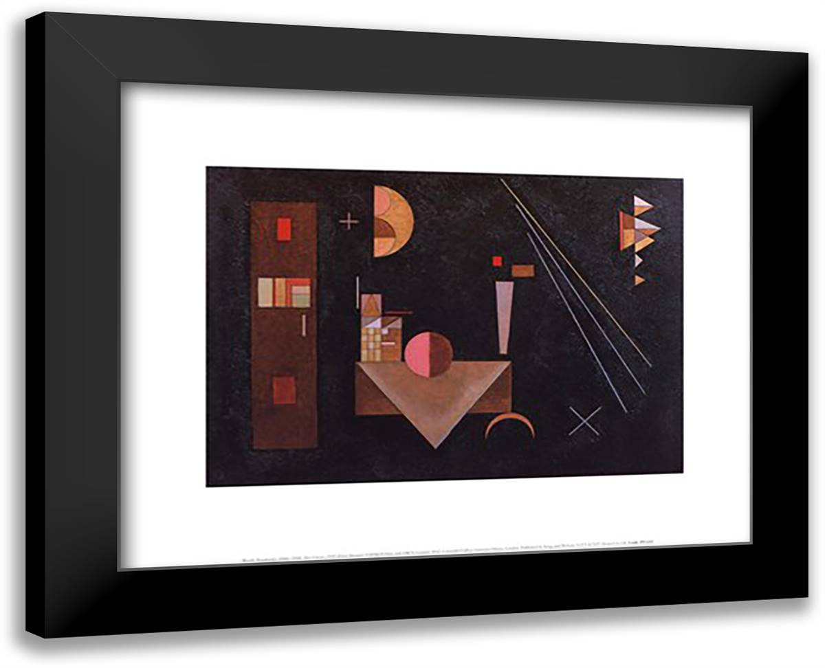 Two Crosses, c.1929 18x15 Black Modern Wood Framed Art Print Poster by Kandinsky, Wassily