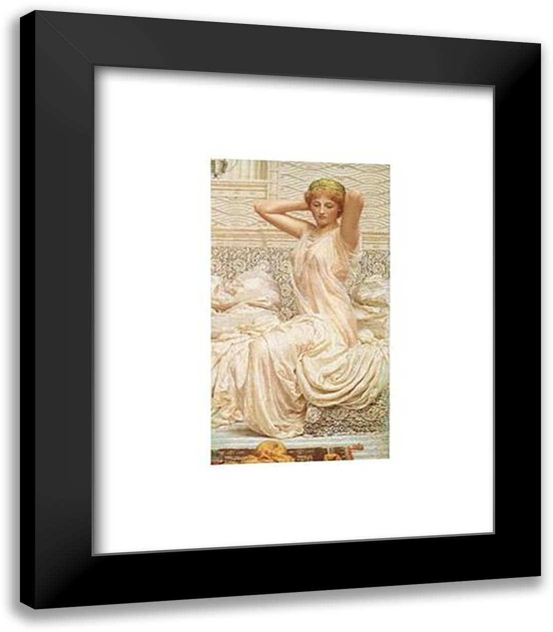 Silver 15x18 Black Modern Wood Framed Art Print Poster by Moore, Albert Joseph