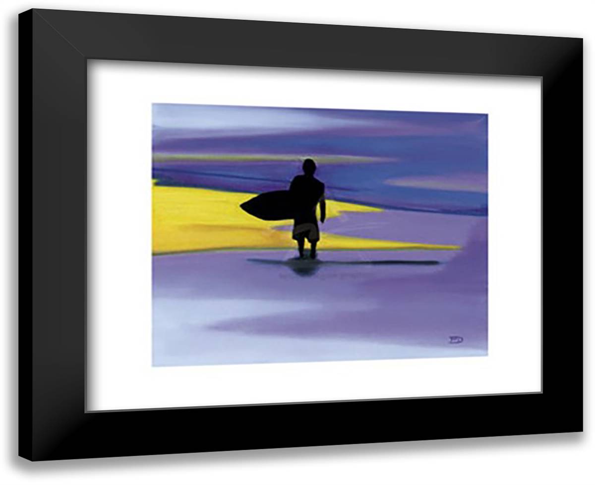 Dawn Patrol 18x15 Black Modern Wood Framed Art Print Poster by Deangelo, Deangelo