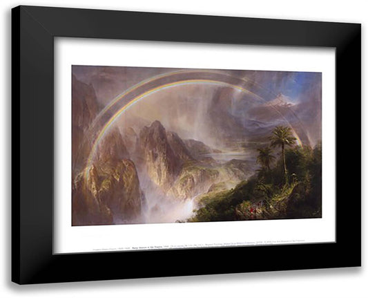 Rainy Season in the Tropics, 1866 18x15 Black Modern Wood Framed Art Print Poster by Church, Frederic Edwin