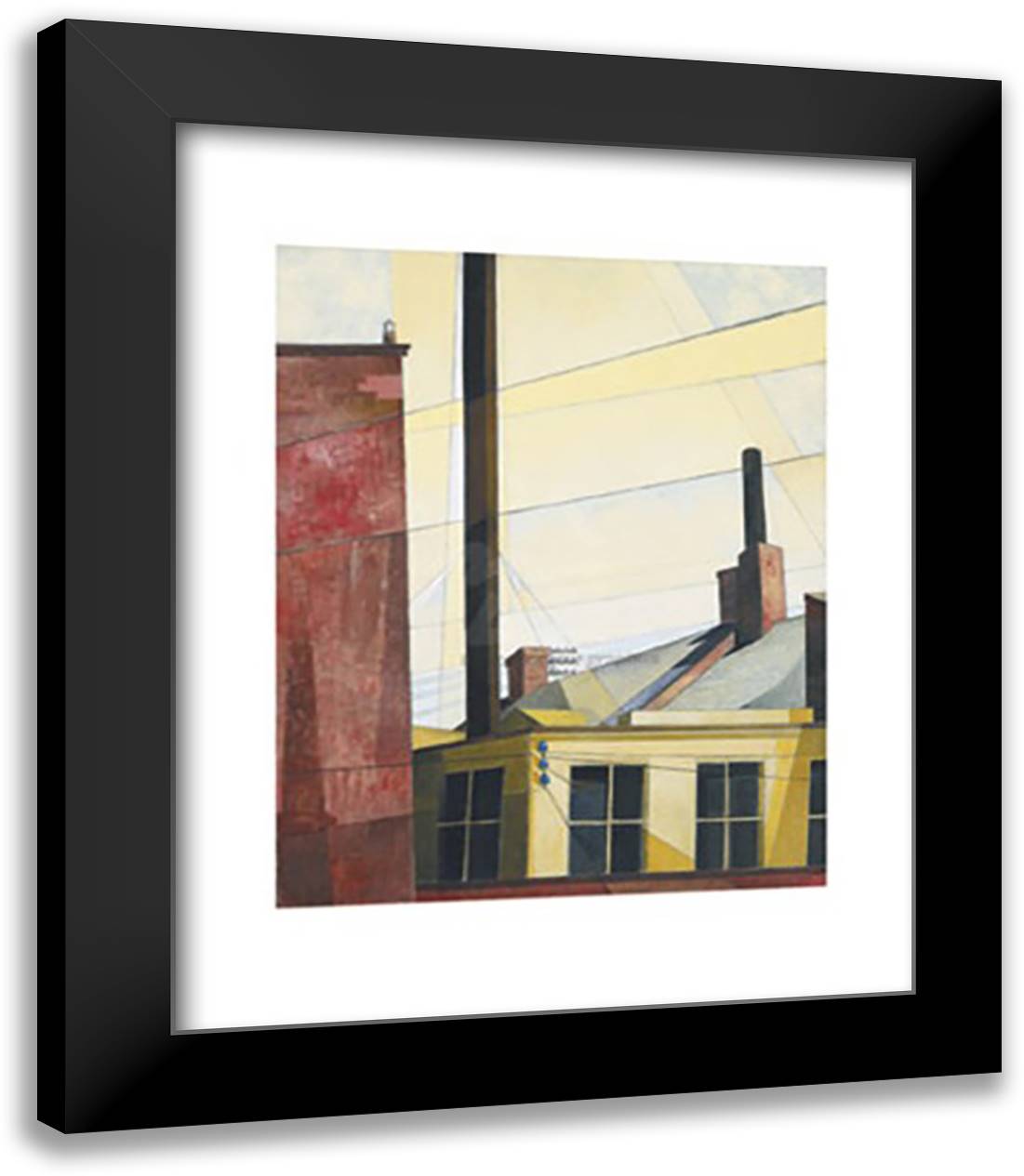 From the Garden of the Chateau, 1921/1925 15x18 Black Modern Wood Framed Art Print Poster by Demuth, Charles