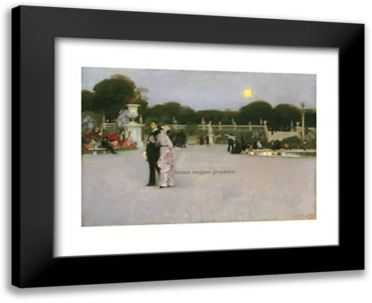 In the Luxembourg Gardens, 1879 18x15 Black Modern Wood Framed Art Print Poster by Sargent, John Singer