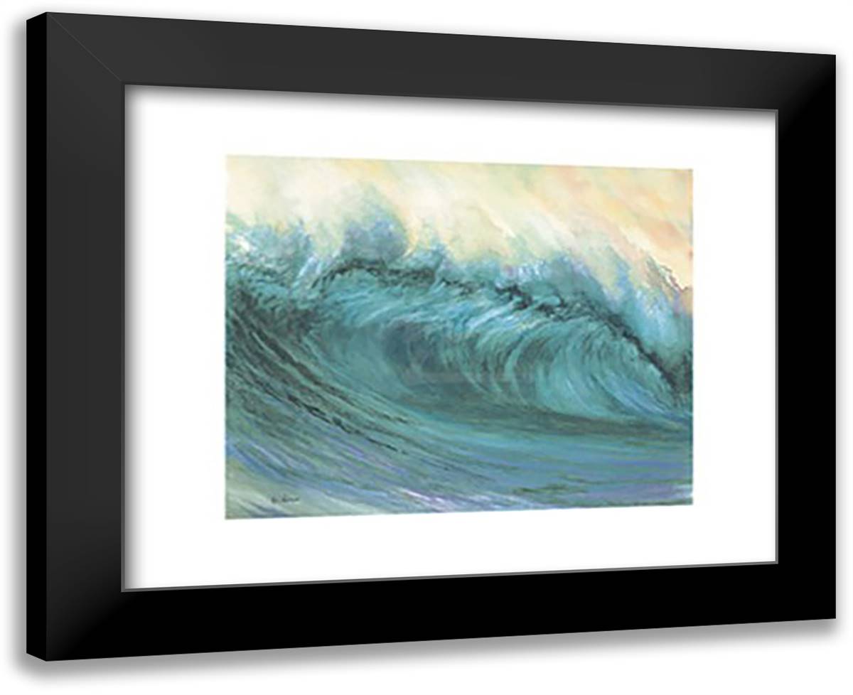 Wall of Glass 18x15 Black Modern Wood Framed Art Print Poster by Weiland, Gary