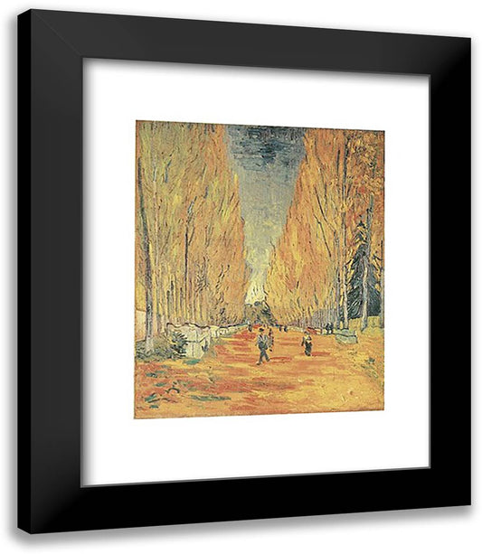 Allee des Alyscamps 15x18 Black Modern Wood Framed Art Print Poster by Van Gogh, Vincent