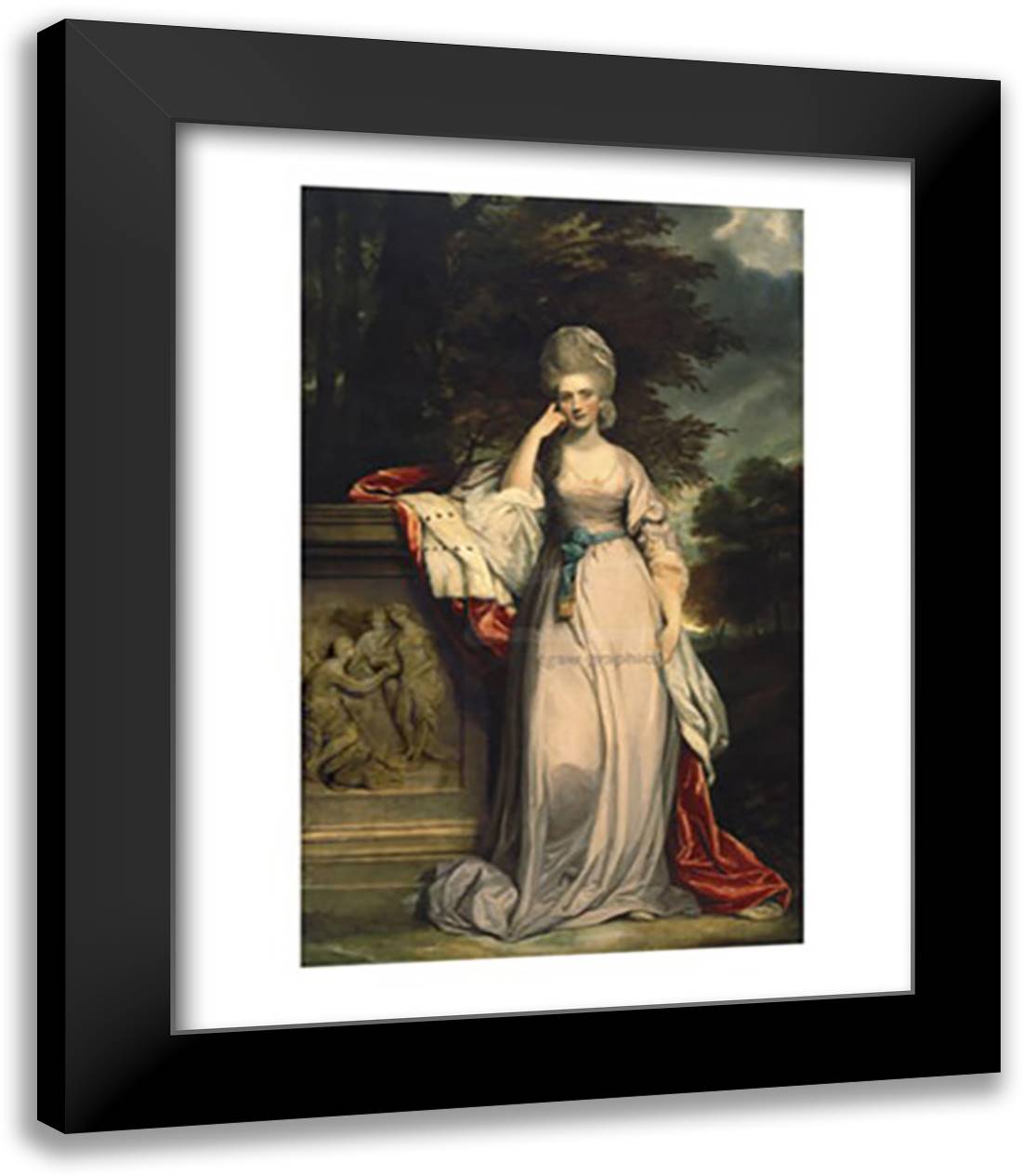 Anne, Viscountess (the Marchioness) of Townsend 15x18 Black Modern Wood Framed Art Print Poster by Reynolds, Warwick