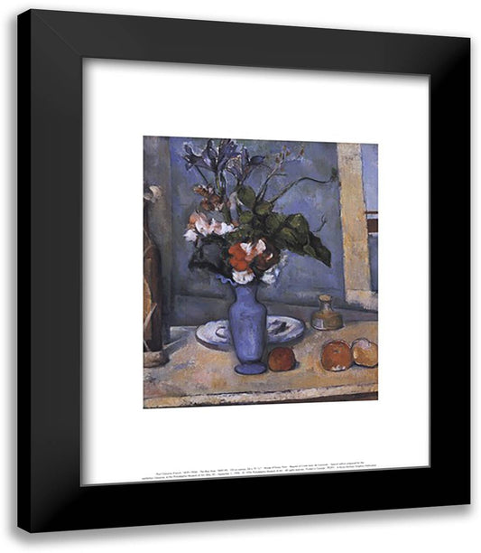 Le Vase Bleu 15x18 Black Modern Wood Framed Art Print Poster by Cezanne, Paul