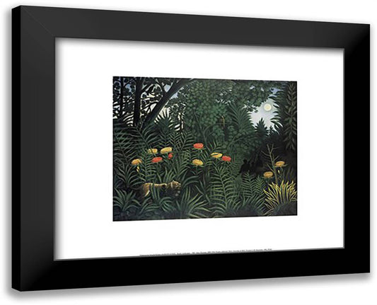 Exotic Landscape 18x15 Black Modern Wood Framed Art Print Poster by Rousseau, Henri