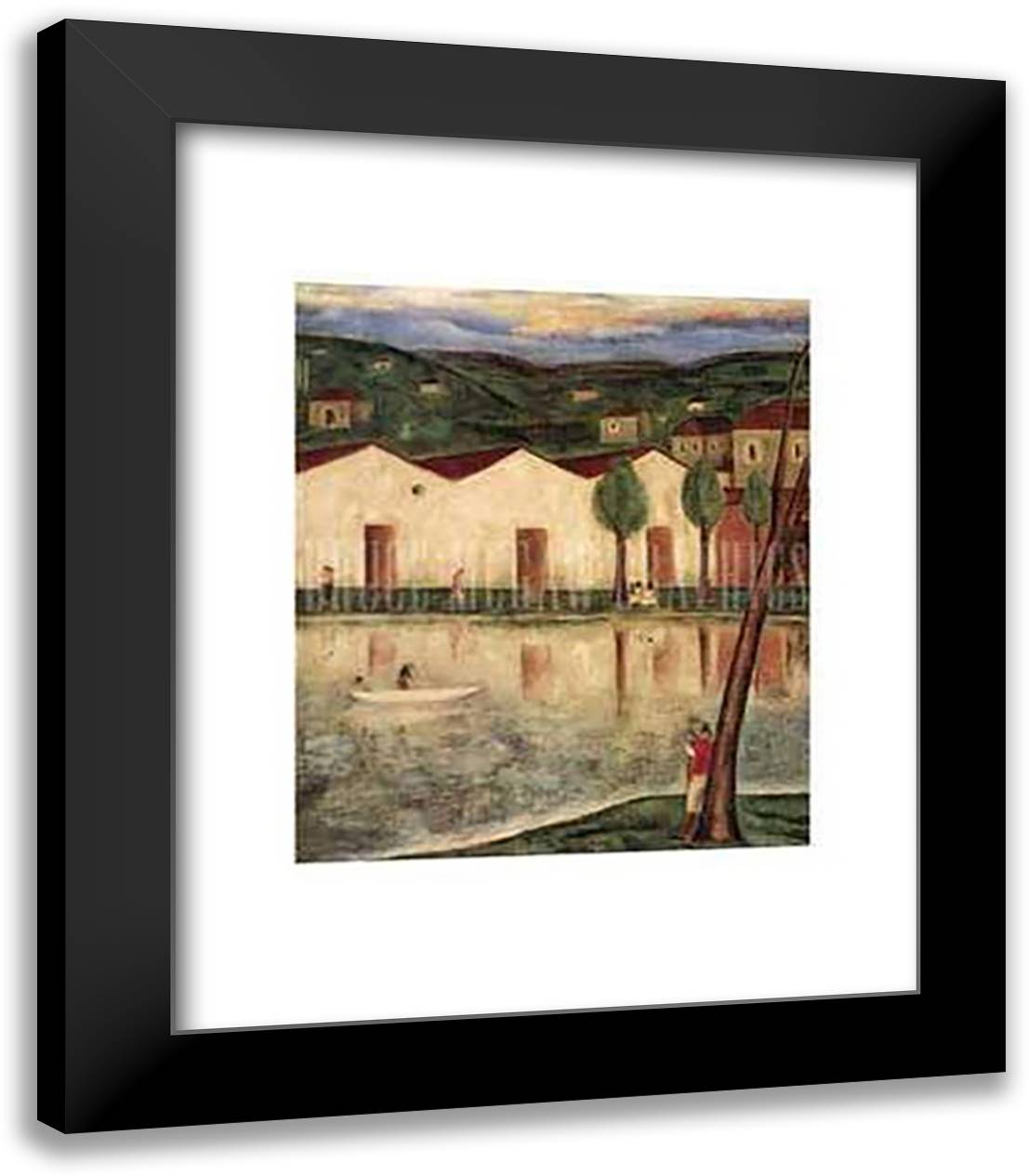 Rio San Juan 15x18 Black Modern Wood Framed Art Print Poster by Garcia, Victor Manuel