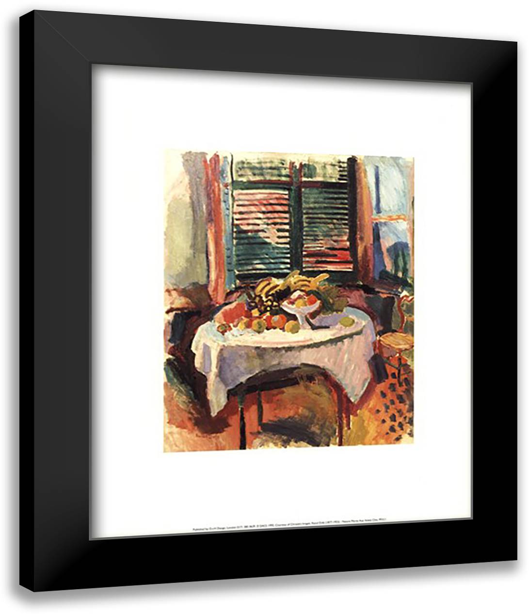 Nature morte aux volets clos 15x18 Black Modern Wood Framed Art Print Poster by Dufy, Raoul