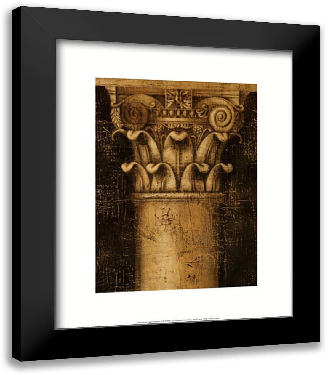 Smooth Column 15x18 Black Modern Wood Framed Art Print Poster by Lamy, Jacques