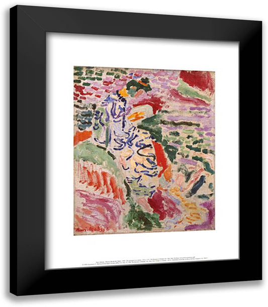 Woman Beside the Water 15x18 Black Modern Wood Framed Art Print Poster by Matisse, Henri