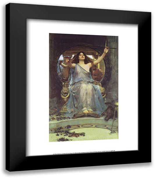 Circe Offering the Cup to Ulysses, c.1891 15x18 Black Modern Wood Framed Art Print Poster by Waterhouse, John William