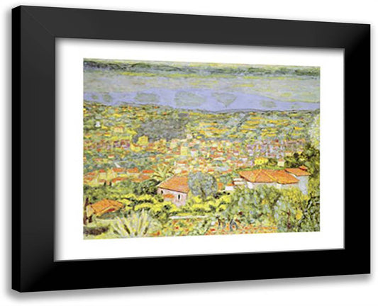 Panoramic View of Le Cannet, 1941 18x15 Black Modern Wood Framed Art Print Poster by Bonnard, Pierre