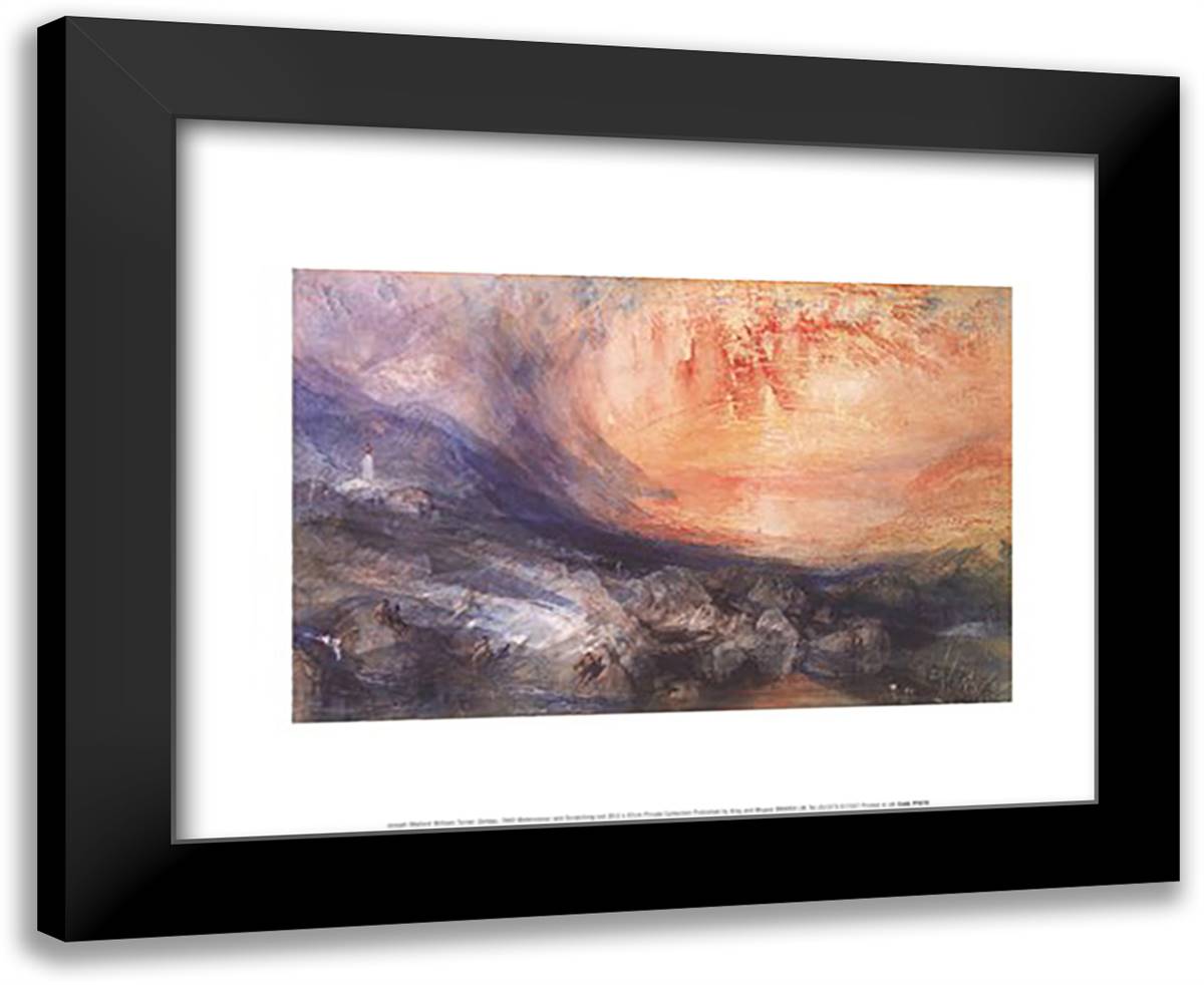 Goldau 18x15 Black Modern Wood Framed Art Print Poster by Turner, J.M.W.