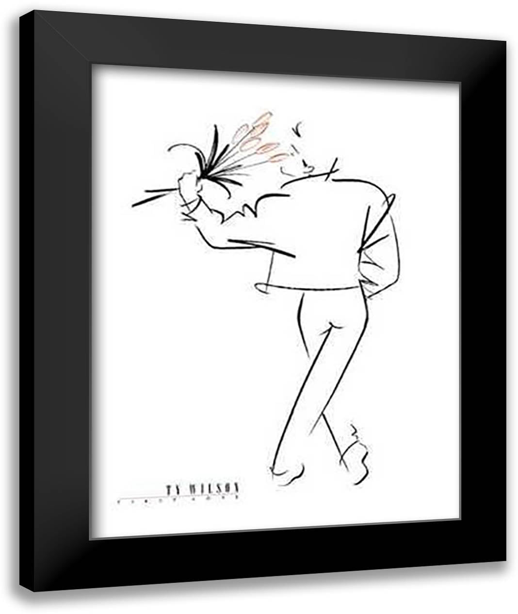 First Love 12x14 Black Modern Wood Framed Art Print Poster by Wilson, Ty